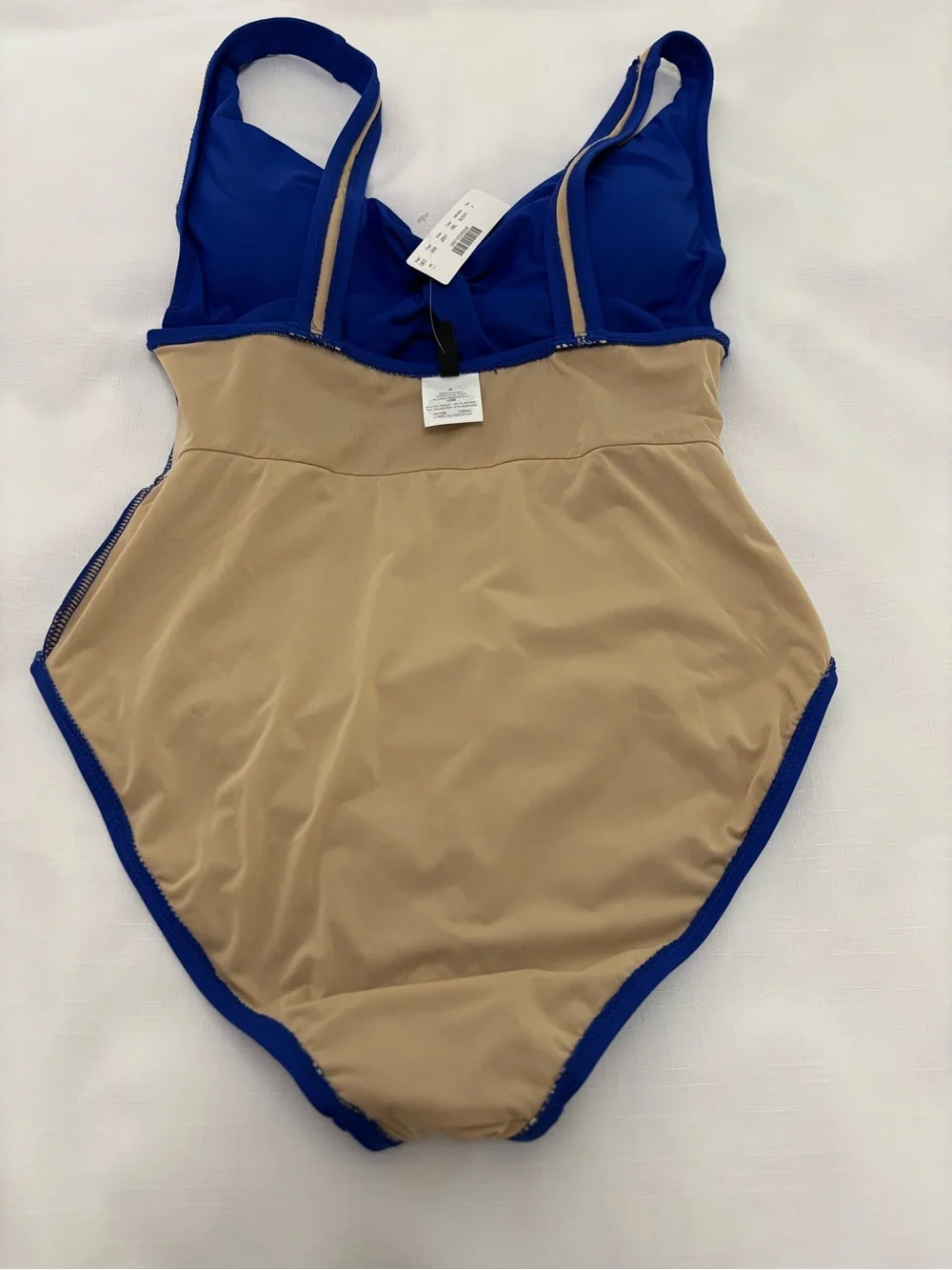 J. Crew Regal Blue Knot-Front  One-Piece Swimsuit Women Size 4